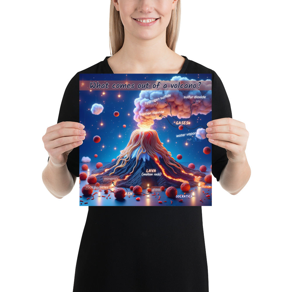 VOLCANOES - What comes out of a volcano?