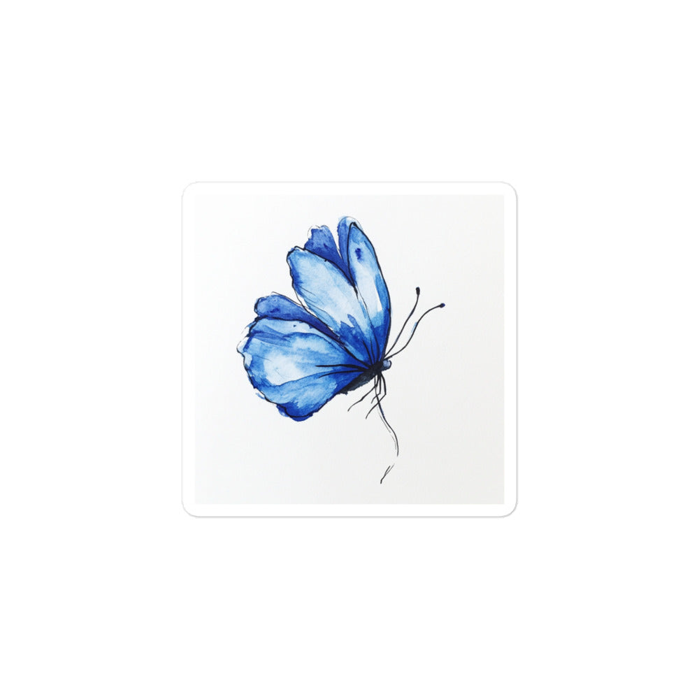 Product mockup of a Blue Butterfly Bean flower (which looks a lot like a blue butterfly)