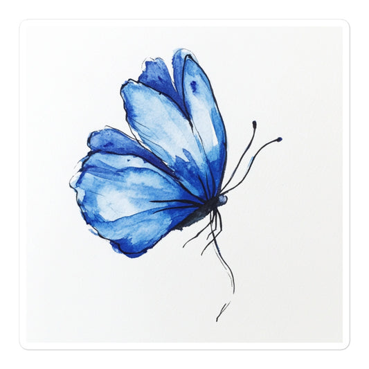 Product mockup of a Blue Butterfly Bean flower (which looks a lot like a blue butterfly)